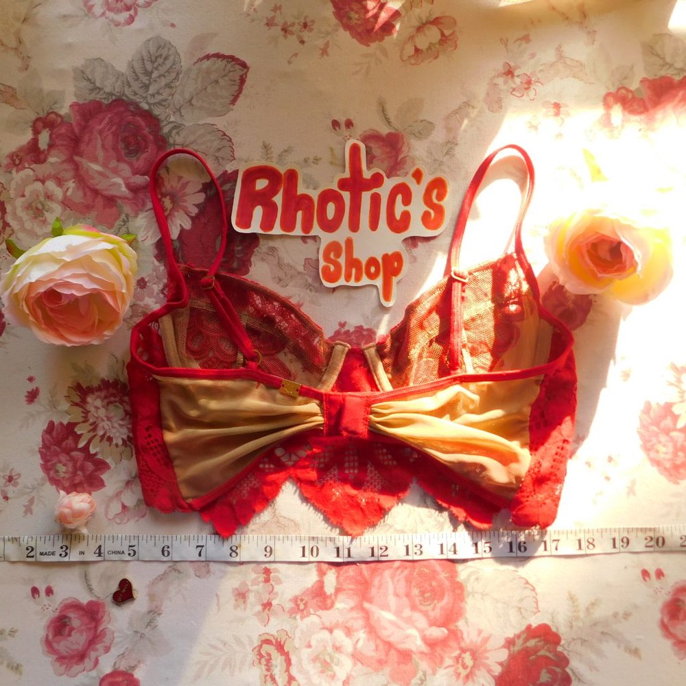 Fll "Ruby" Red Underwire Bra - image 2